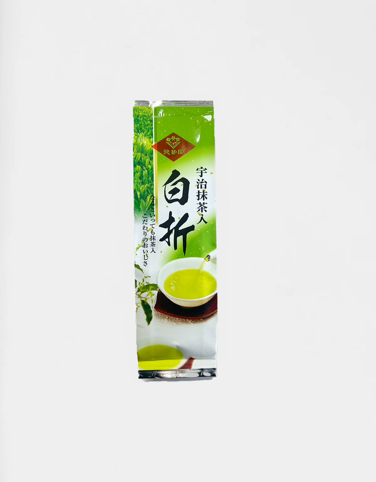 White fold with Uji matcha